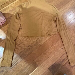 lululemon athletica Tan Crop Top